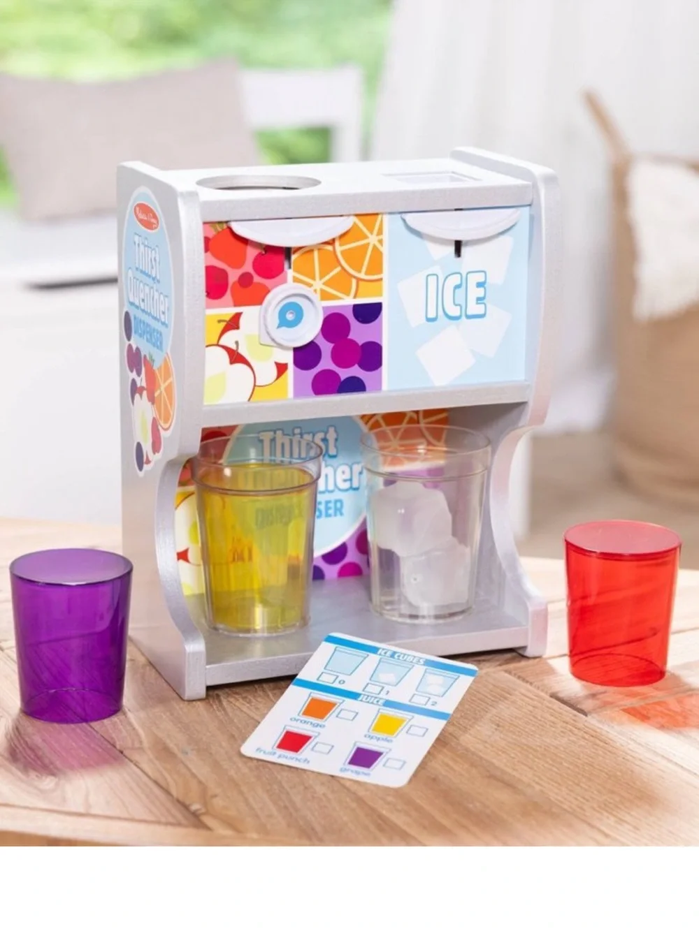 Melissa & Doug Thirst Quencher Drink Dispenser Play Set — Juice Ice Cubes